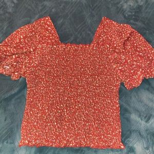 Cropped ripped blouse